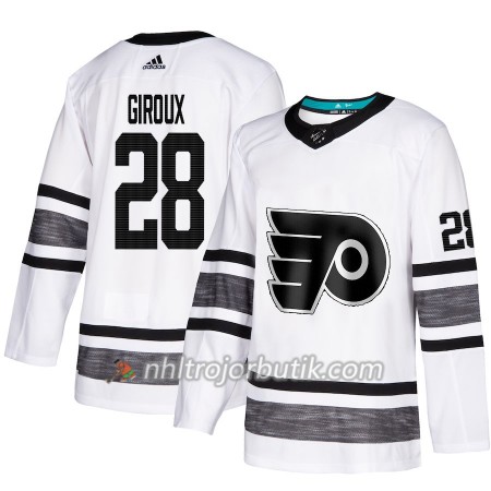 Män Ishockey Philadelphia Flyers tröja Claude Giroux 28 Vit 2019 All-Star Adidas Authentic